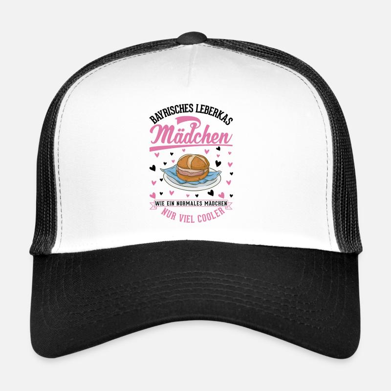 Leberkas Mädchen Leberkäse Fleischkäse Trucker Cap