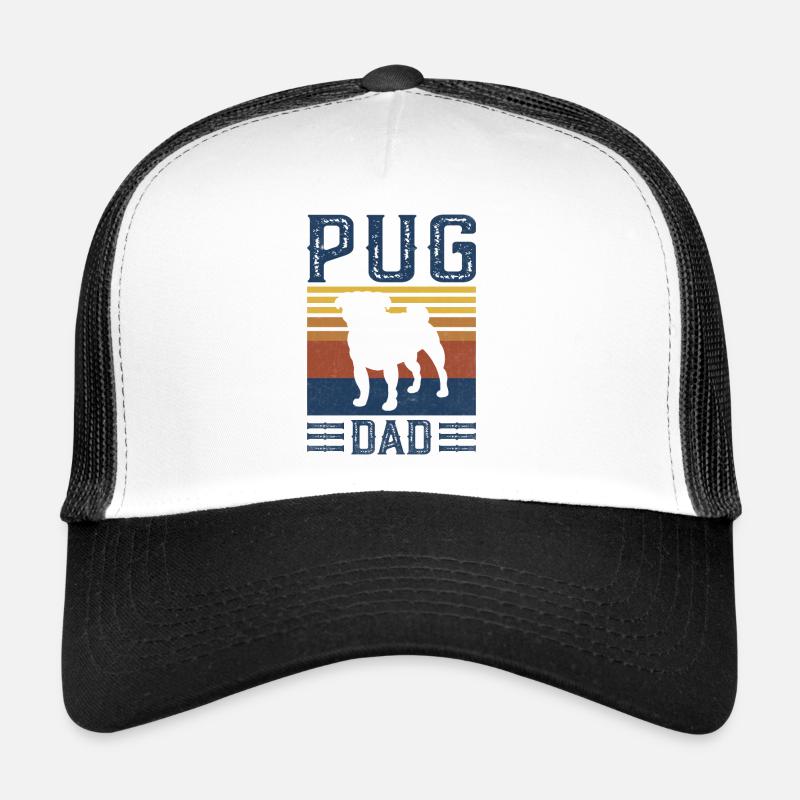 Carlin papa chien Vintage rétro Casquette trucker 