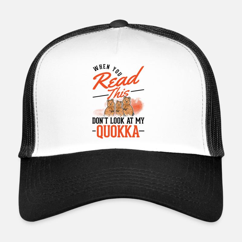 Quokka Gift Kangourou à queue courte Casquette trucker 