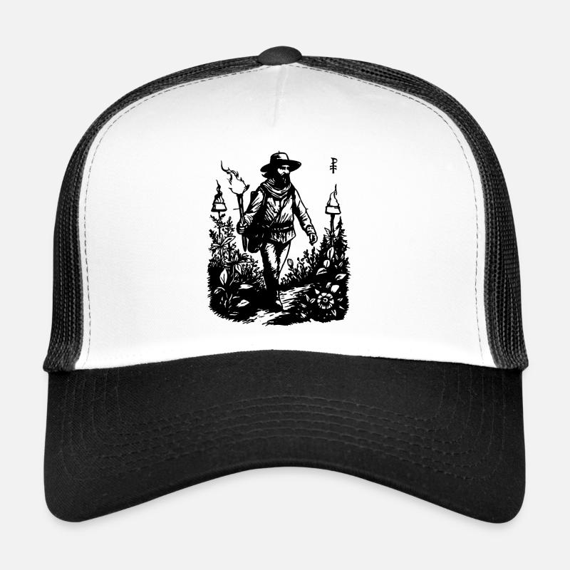 The Lightbringer Wanderer carries the torch Trucker Cap