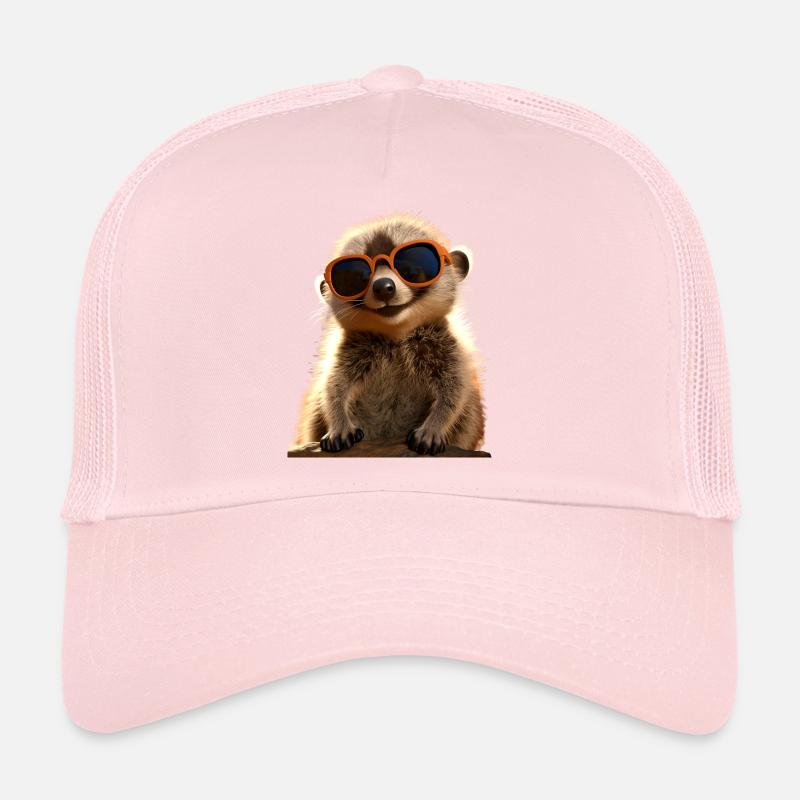 Lunettes de soleil suricate mignon amant de surikate Casquette trucker 