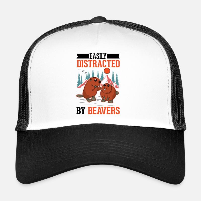 Facilement distrait par les castors Biber Casquette trucker 