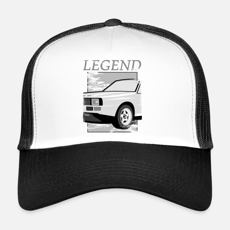Rally Sport Quattro S1 E1 - Trucker Cap - Weiß/Schwarz