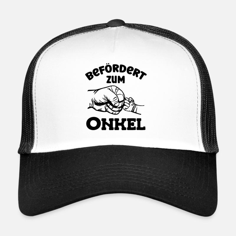 Befördert zum Onkel Du wirst Onkel - Trucker Cap - Weiß/Schwarz