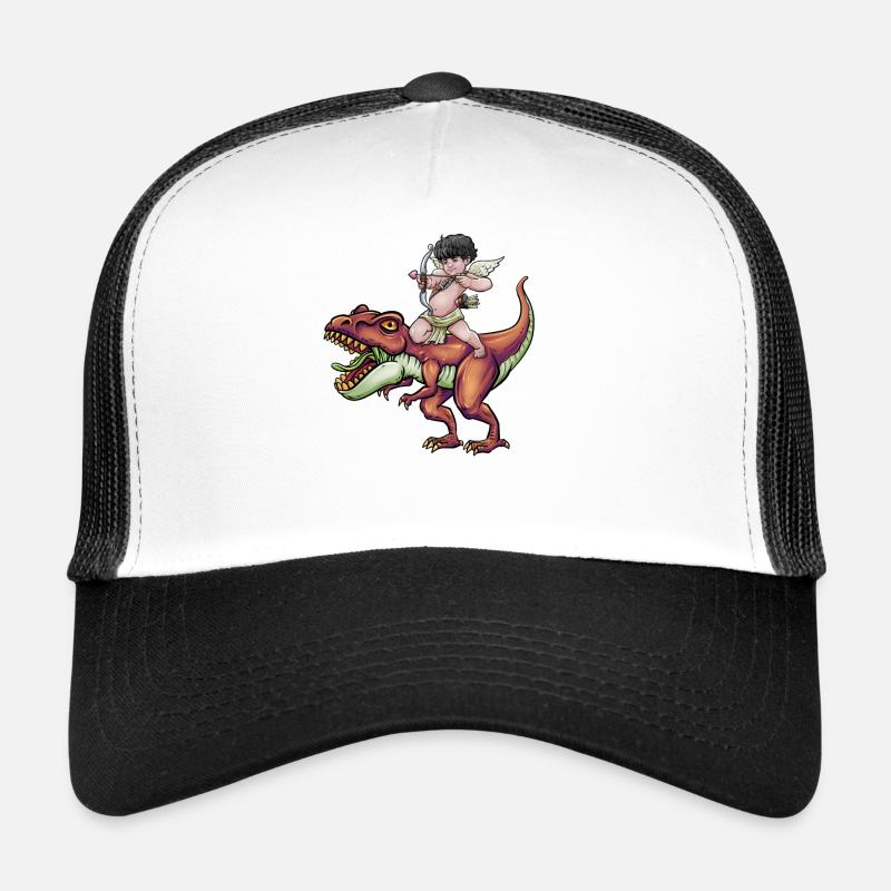 Armure de Cupidon T Rex coeur Saint-Valentin Cupid Rex Casquette trucker 