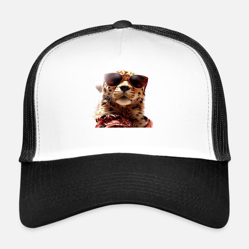 Lunettes de soleil guépard Chats guépard Mignon guépard Casquette trucker 