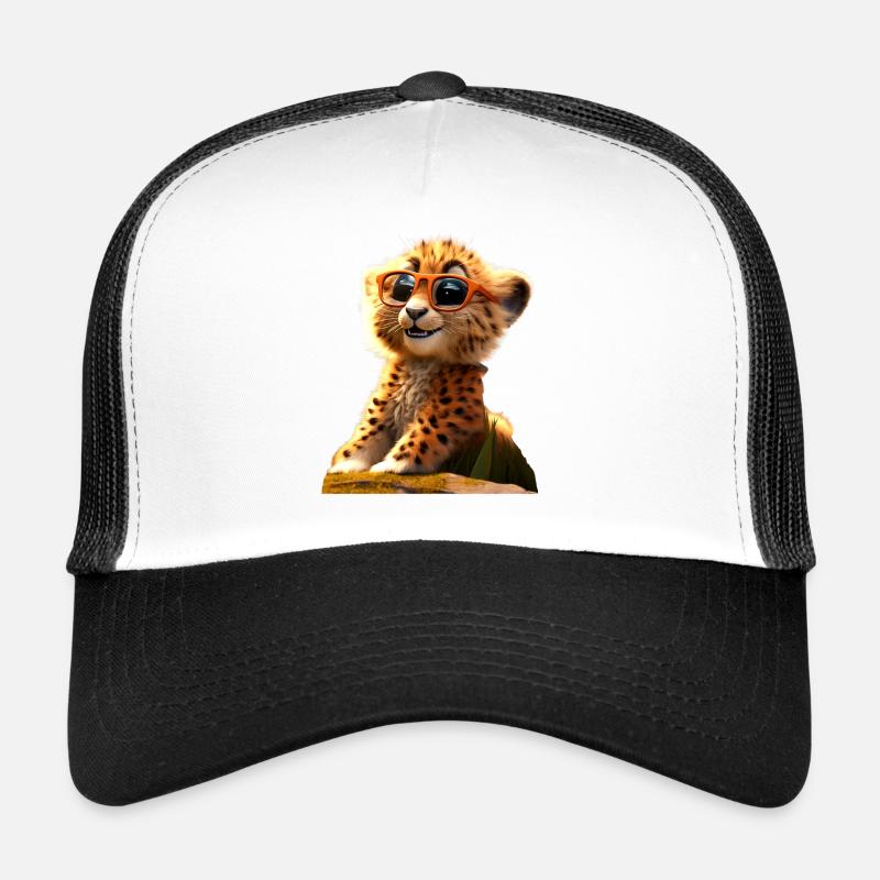 Lunettes de soleil guépard Chats guépard Mignon guépard Casquette trucker 