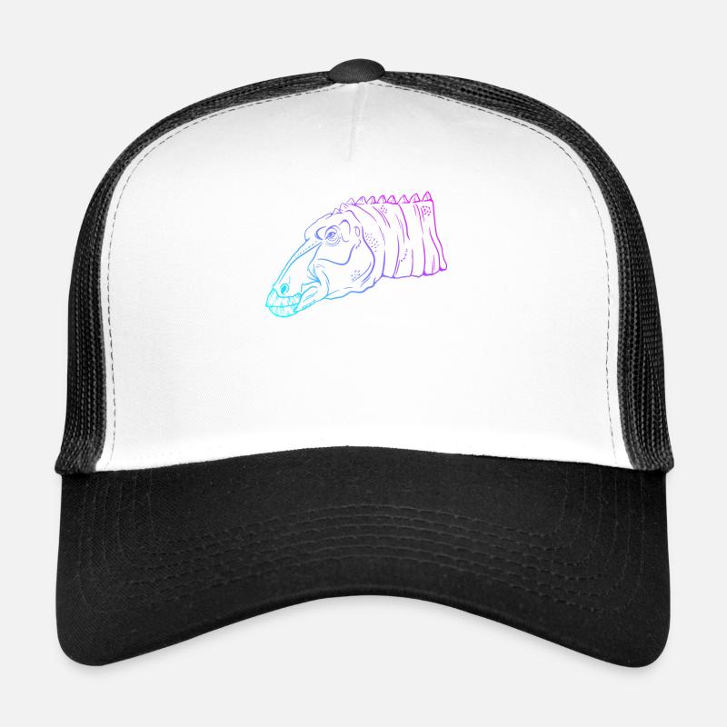 Neon Dino Geometrie Kunst Geschenk Trucker Cap