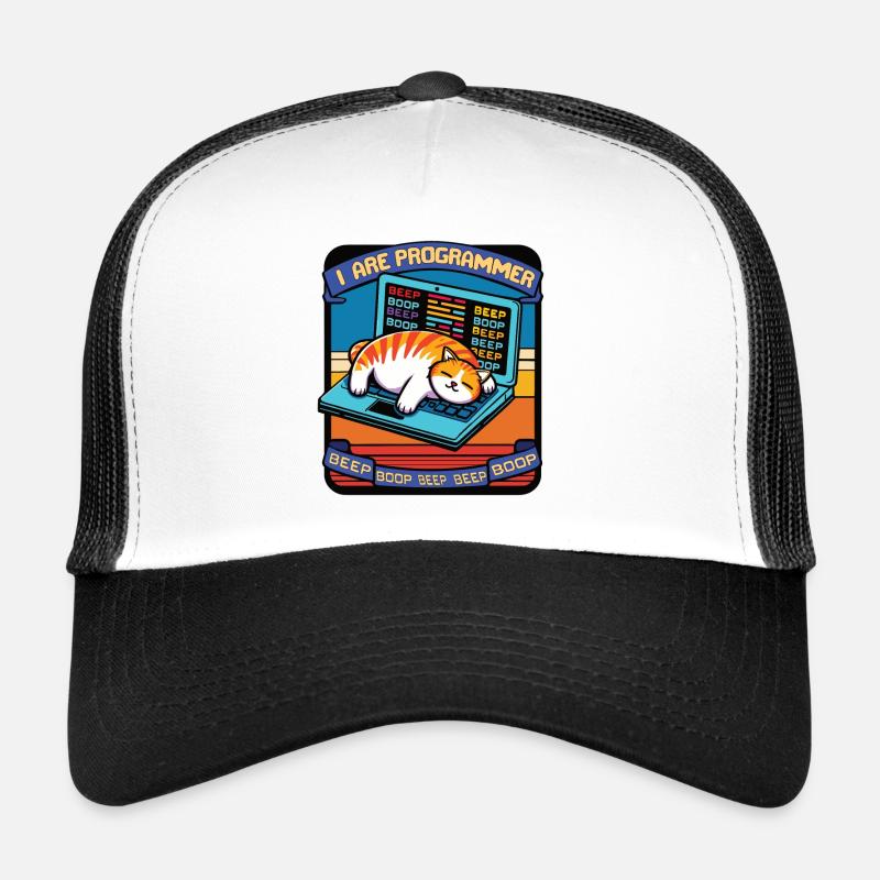 Ich bin Programmierer, fette schlafende Katze Trucker Cap