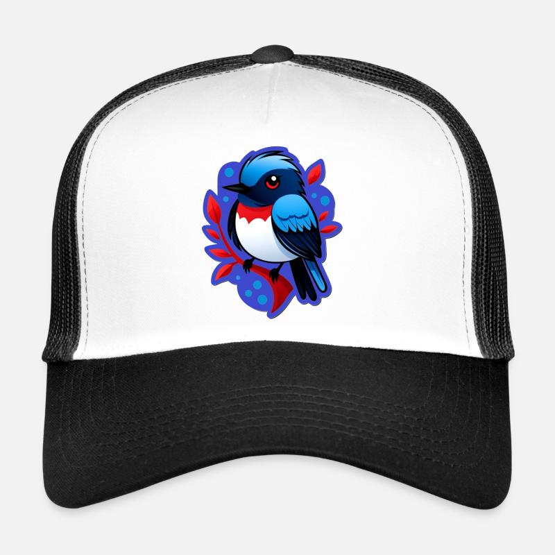 Sparrow on a branch - illustration in color Trucker Cap