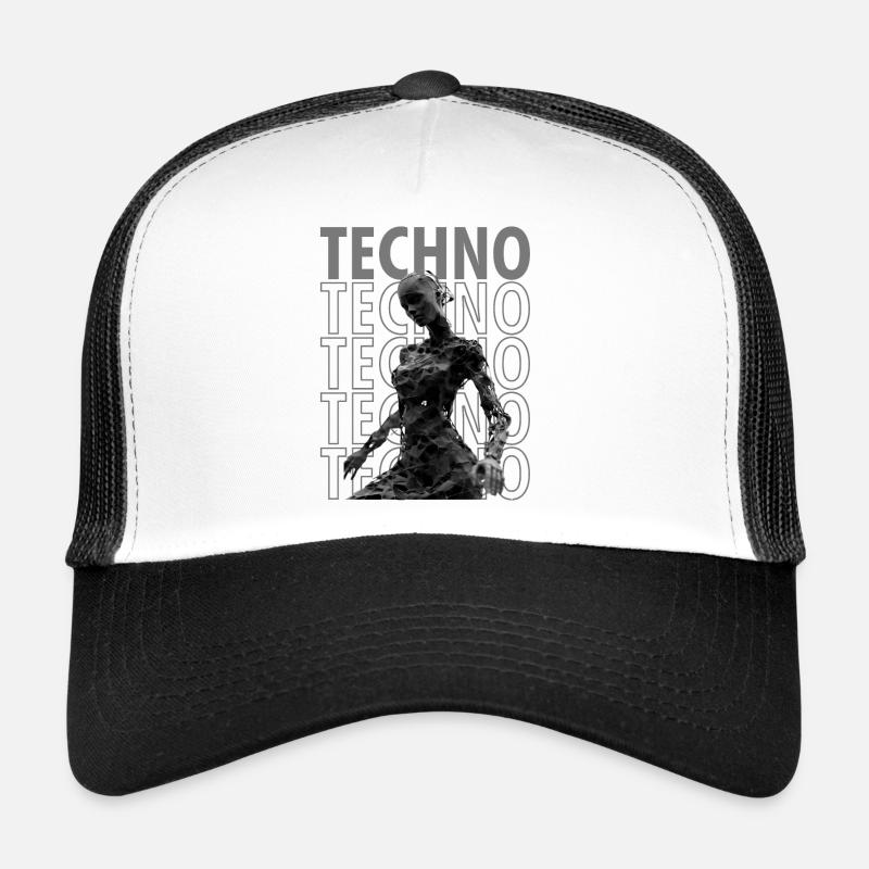 techno girl Trucker Cap