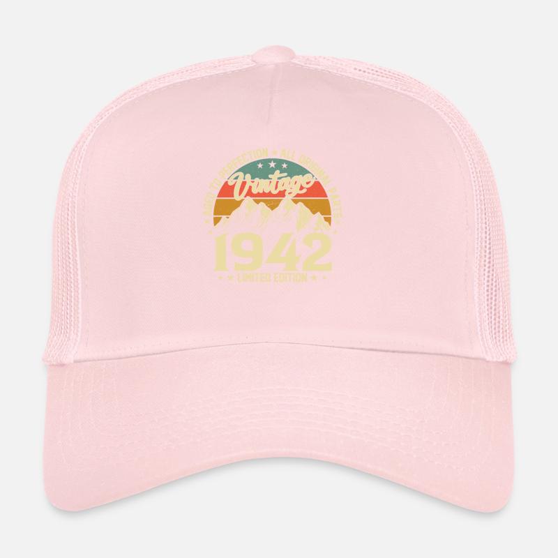 Millésime 82e anniversaire 1942 Casquette trucker 