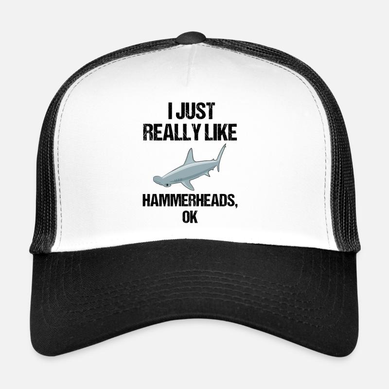 Hammerhead Shark Enthusiast Clear & Direct Trucker Cap