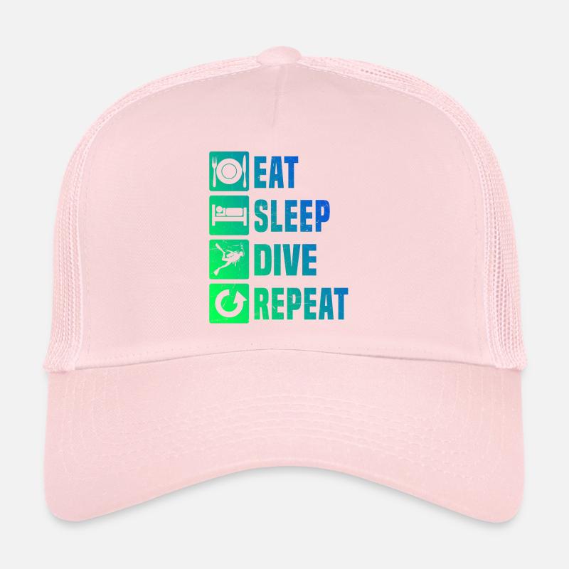 Plongée sous-marine Plongée plongeuse Femmes Casquette trucker 