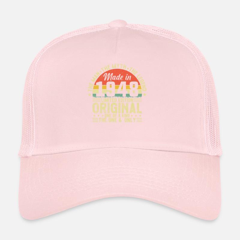 76e anniversaire Vintage rétro 1948 Casquette trucker 
