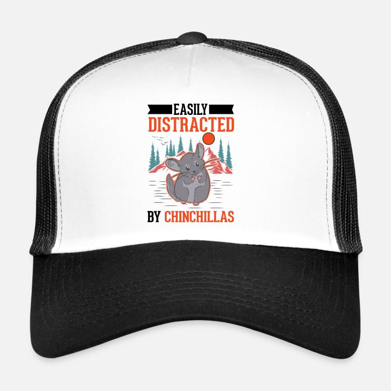 Facilement distrait par les chinchillas Casquette trucker 