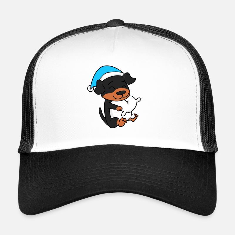Rottweiler Sleeping Fatigue Dog Trucker Cap