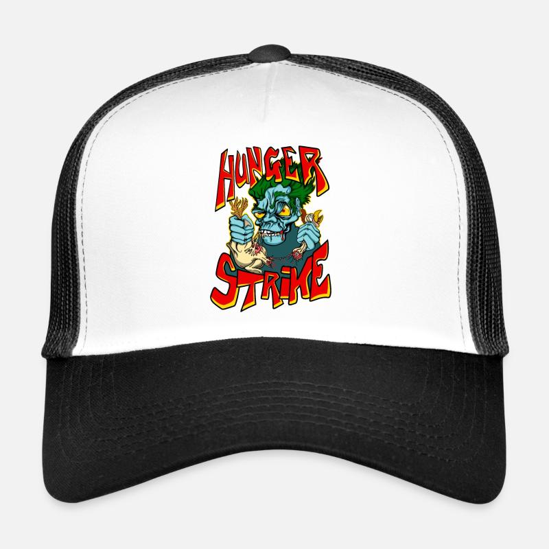 Hunger Strike, monster diet horror art tees Trucker Cap