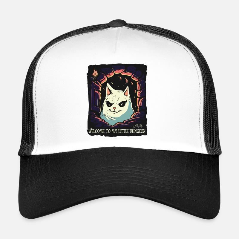 Welcome to the evil cat's dungeon Trucker Cap