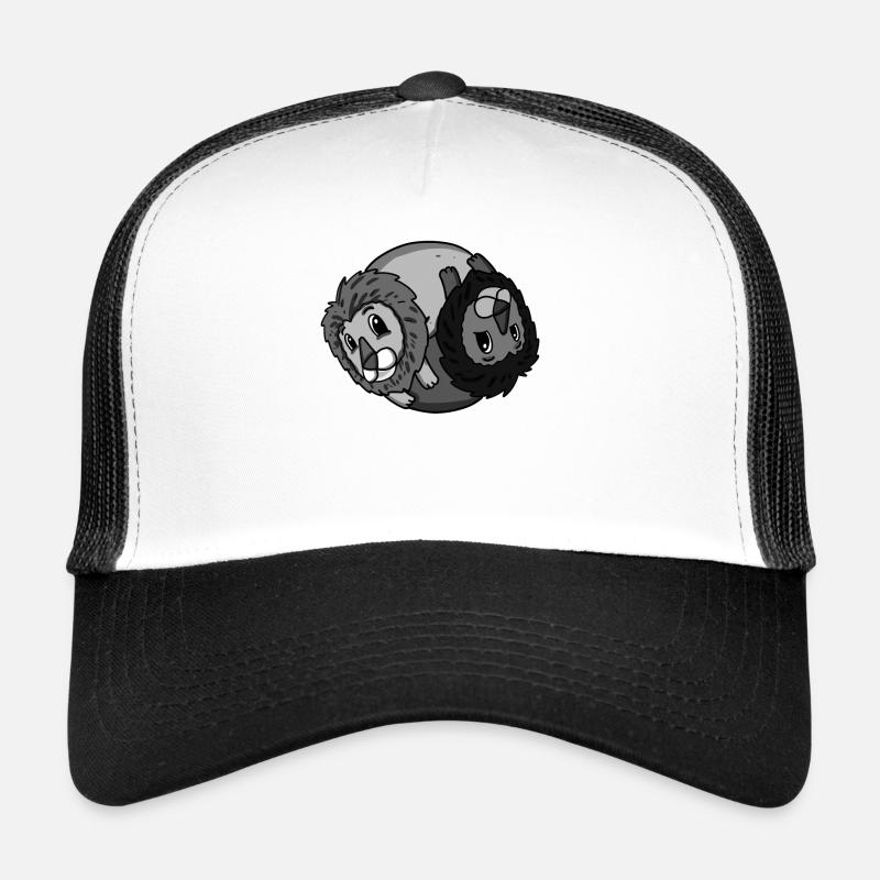 Yin Yang Löwe - Trucker Cap - Weiß/Schwarz