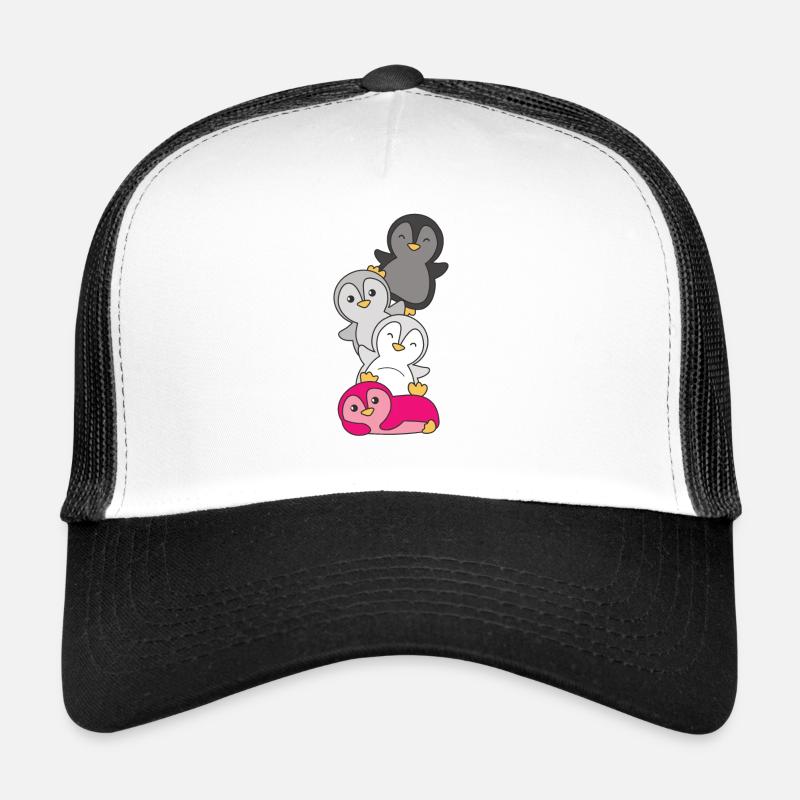 Gynephilia drapeau fierté LGBTQ pingouin mignon Casquette trucker 