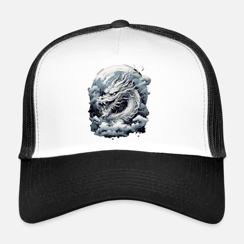 Moonlight Myth Dragon - Trucker Cap - white/black