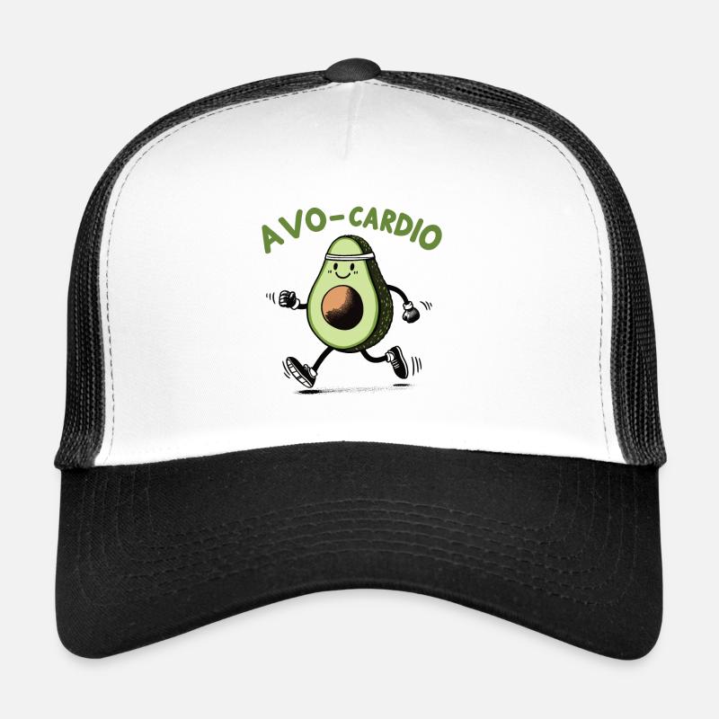 Laufen Avocado, Avo-Cardio - Trucker Cap - Weiß/Schwarz
