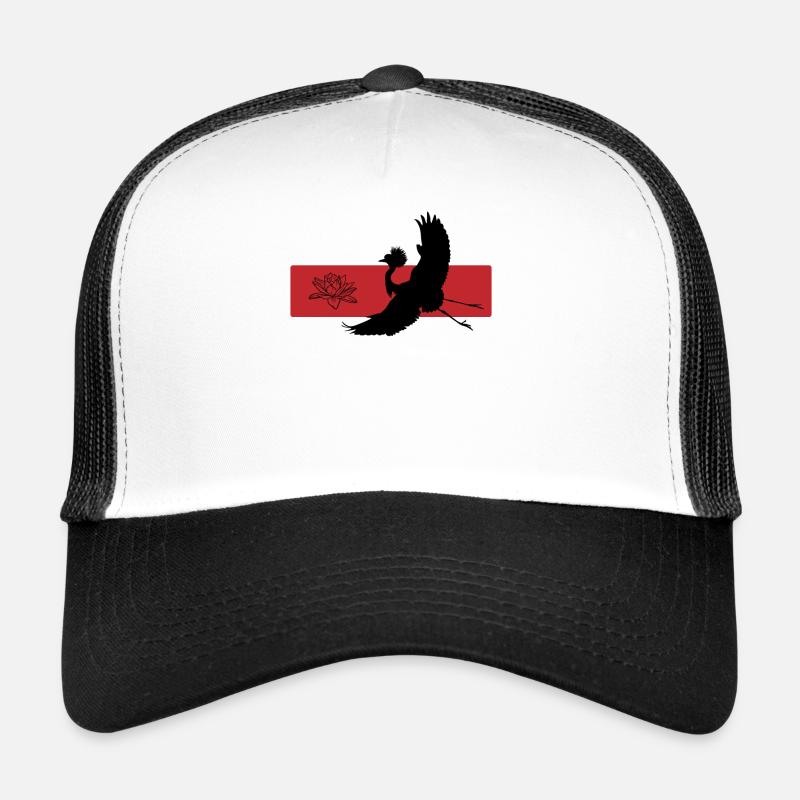 Grue et Lotus Harmony Symbolisme Casquette trucker 