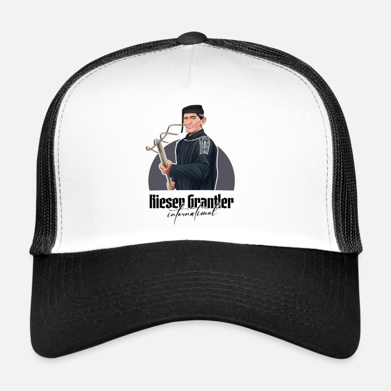 Rieser Grantler // Illustration - Trucker Cap - Weiß/Schwarz