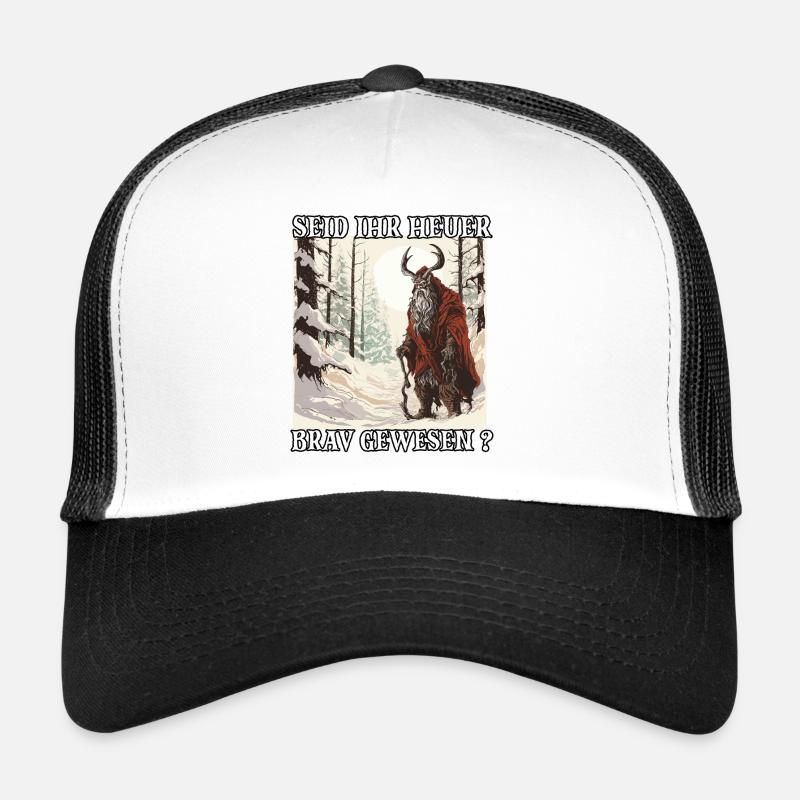 Le Krampus arrive | Kramperl | Krampus Costume Casquette trucker 