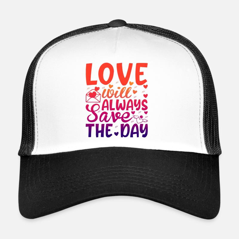 Aimez-moi la Saint-Valentin Joyeux Valentin Saint-Valentin Casquette trucker 