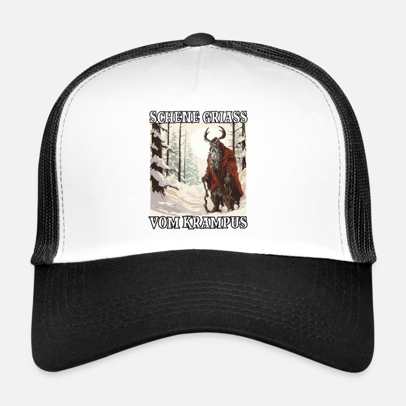 Le Krampus arrive | Kramperl | Krampus Costume Casquette trucker 