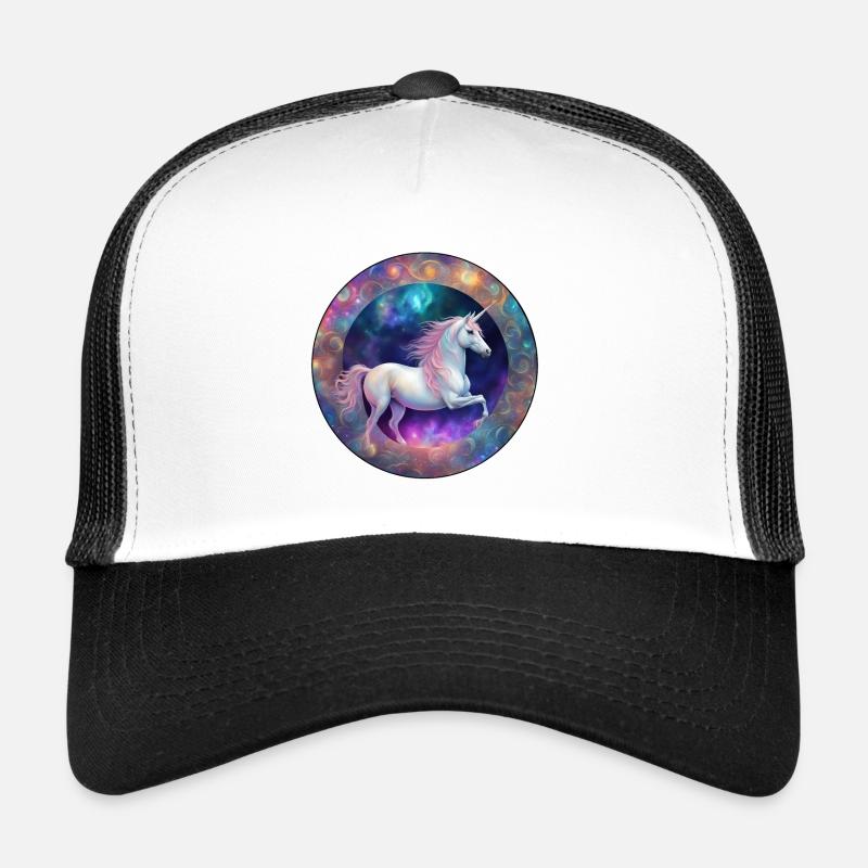 Galaktisches Einhorn Kreis Trucker Cap