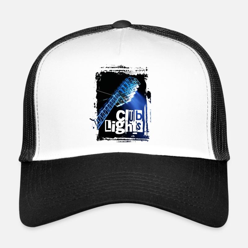 Club Lights - Rostock - Trucker Cap - Weiß/Schwarz