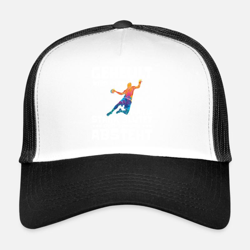 Blutiger Handballtanz - Trucker Cap - Weiß/Schwarz