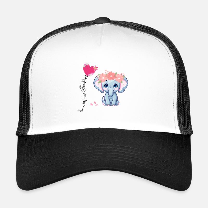 Tu es le point de sauvegarde de mon cœur - Elephant Love Casquette trucker 