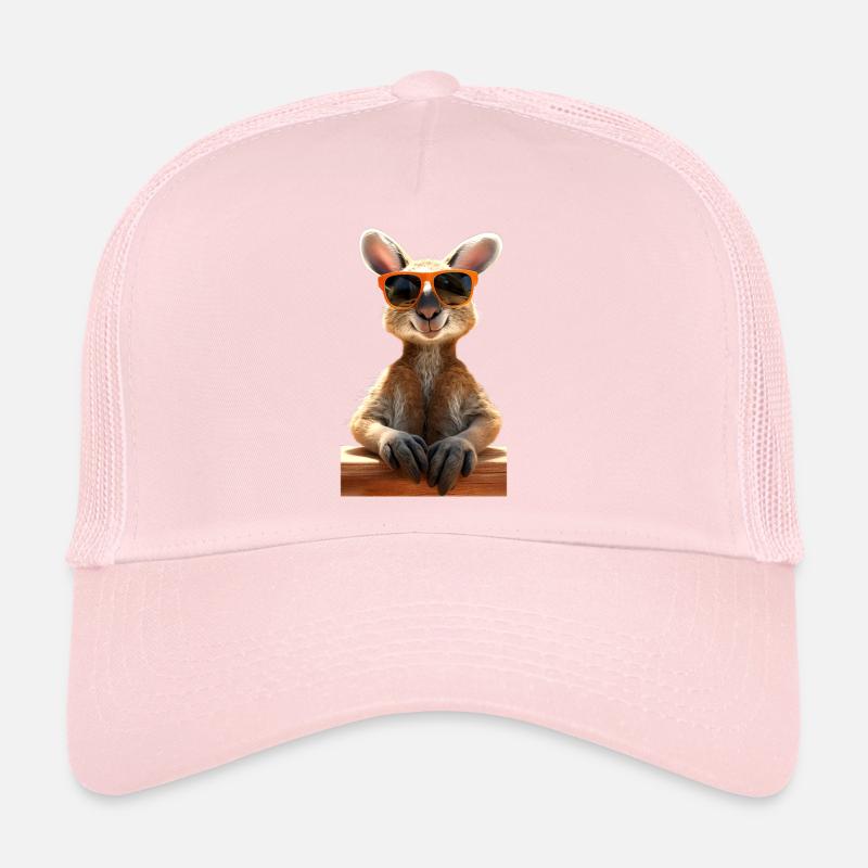 Kangaroo Australia Wild Marsupials Cute Kangaroos Trucker Cap
