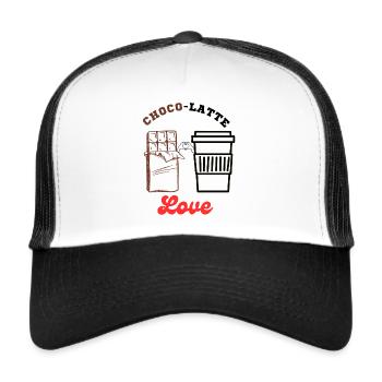 Valentine's Day- Choco Latte Love - Trucker Cap - white/black - Front