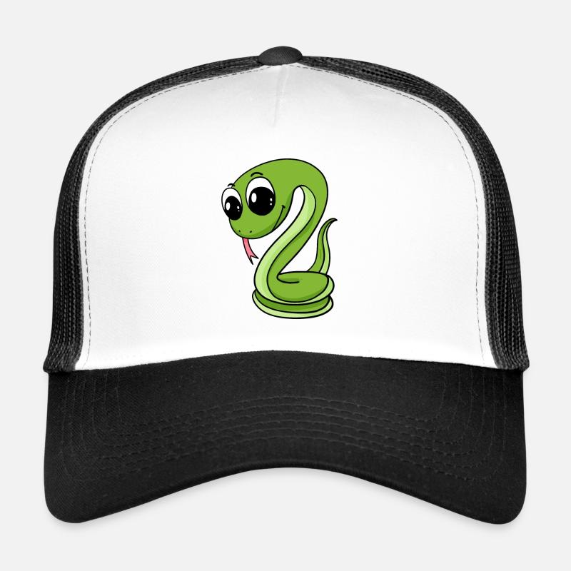 Cute Green Snake Trucker Cap