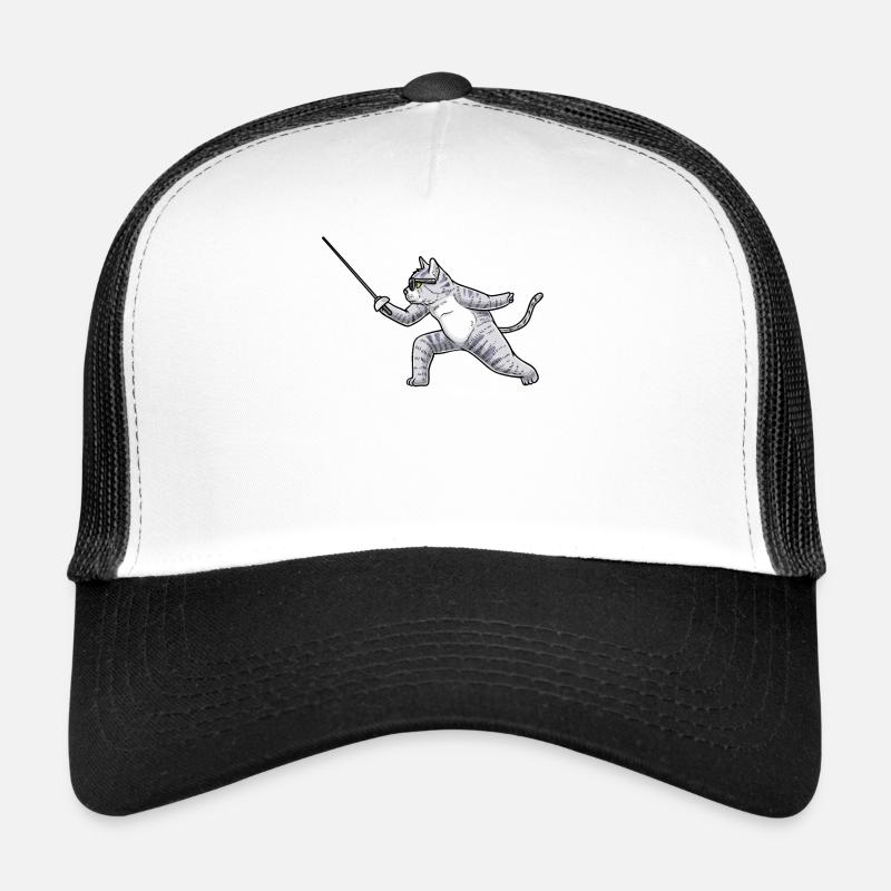 Fechten Katze Fechter degenkämpferfechter Trucker Cap