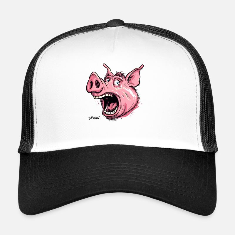 Cochon choqué Casquette trucker 