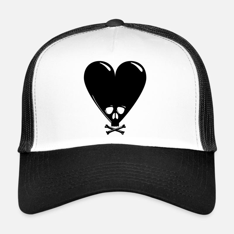 Schwarzer Valentinstag Trucker Cap