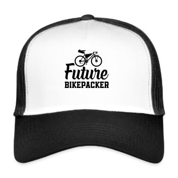 Bikepacking Toddler Future Bikepacker - Trucker Cap - Weiß/Schwarz - Vorne