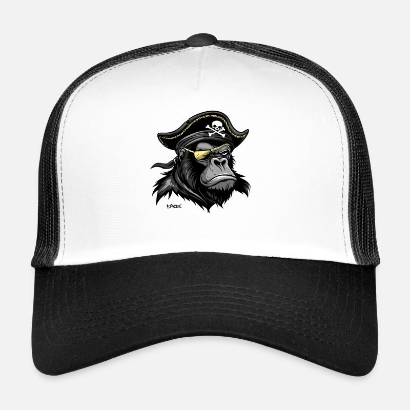 Pirate gorille Casquette trucker 