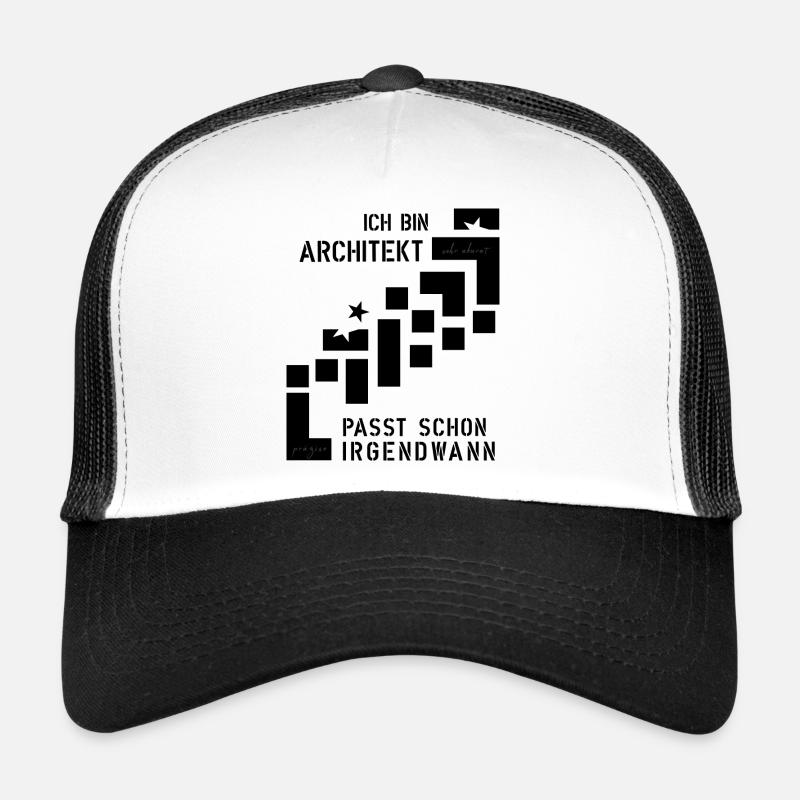 Architecte - Casquette trucker - blanc/noir