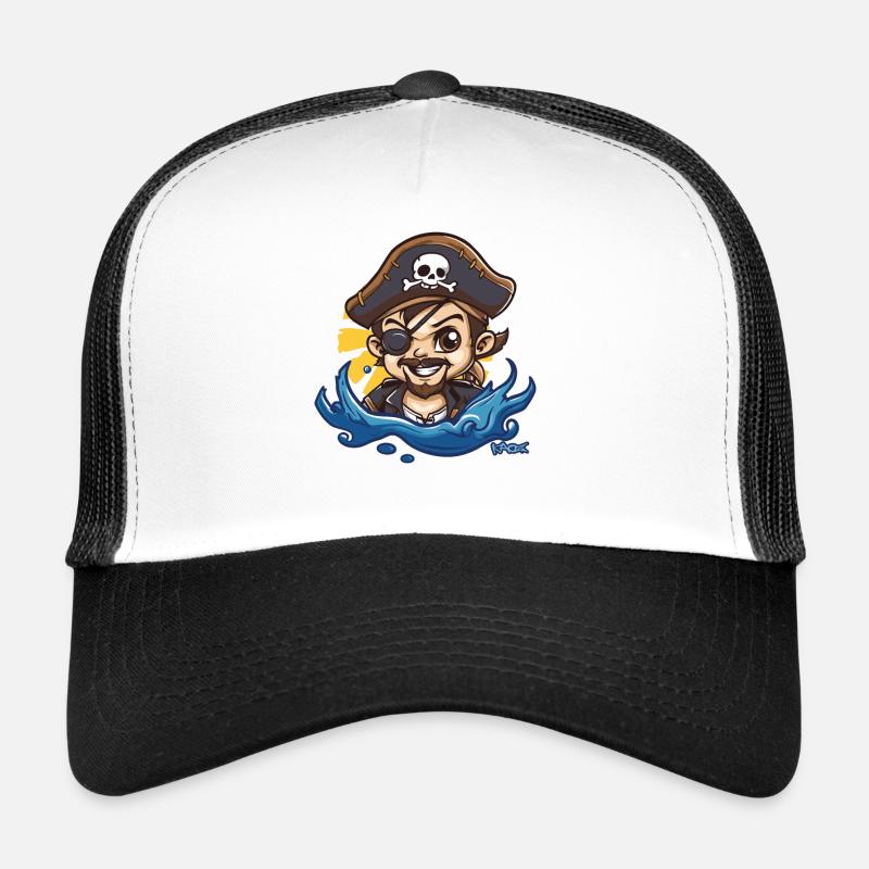 Le beau capitaine pirate Chibi Casquette trucker 