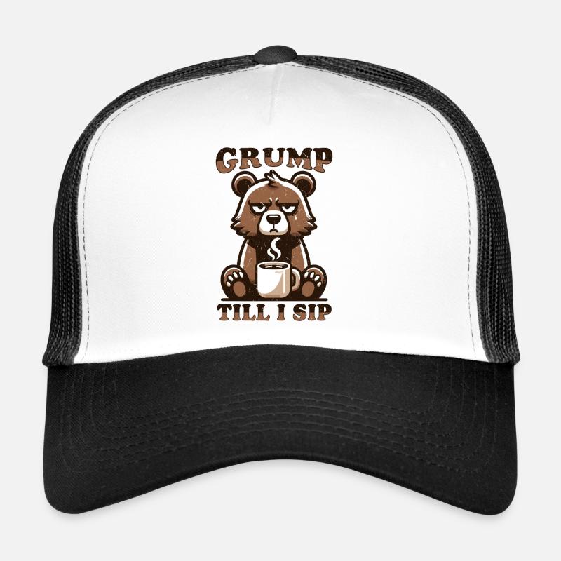 Ours au café Casquette trucker 