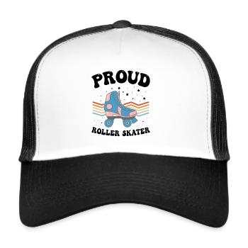 Roller Skates Roller Skater - Proud Roller Skater - Trucker Cap - white/black - Front