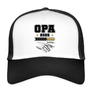 Opa Loading 2025 - Trucker Cap - Weiß/Schwarz - Vorne
