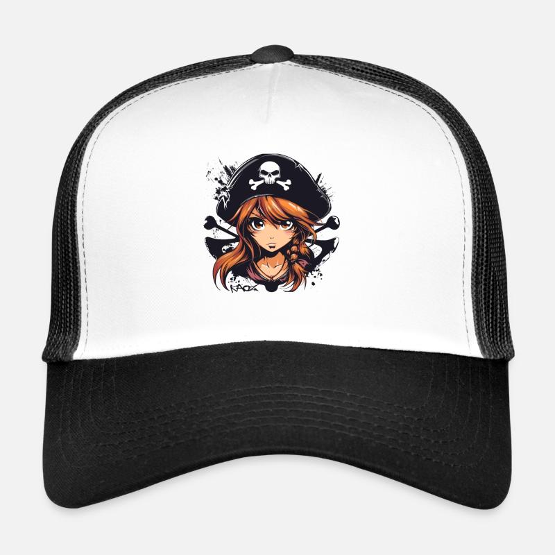 Une fille pirate d’anime Casquette trucker 